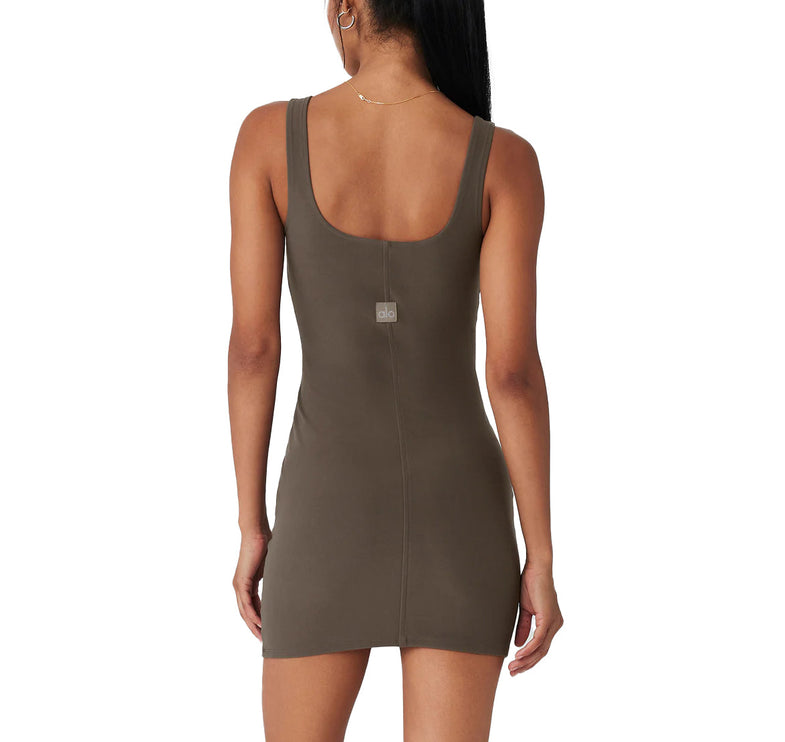 Alo Yoga Women's Alosoft Head Start Dress Olive Tree