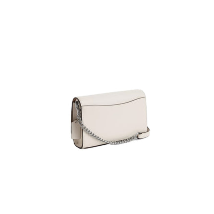 Coach Women's Flap Clutch Crossbody Silver/Chalk