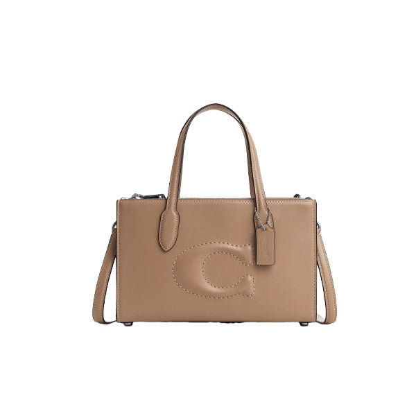 Coach Women's Nina Small Tote Silver/Taupe