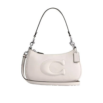 Coach Women's Teri Shoulder Bag Silver/Chalk