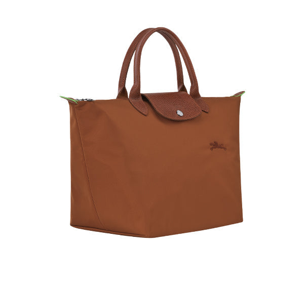 Longchamp Women's Le Pliage Green M Handbag Cognac