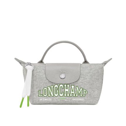 Longchamp Women's Le Pliage Collection Pouch Grey - Ready to Ship