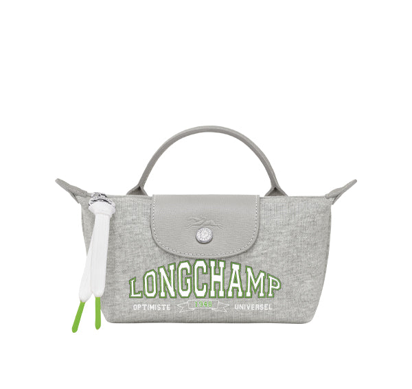 Longchamp Women's Le Pliage Collection Pouch Grey - Ready to Ship