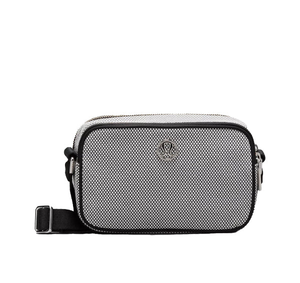 lululemon Women's Crossbody Camera Bag 2L Canvas Anchor Light Ivory Black