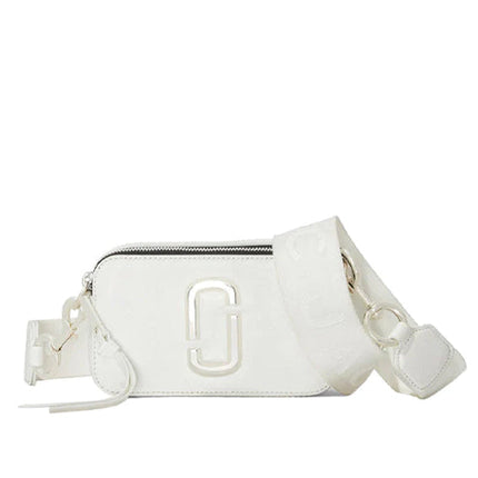 Marc Jacobs Women's The Snapshot Crossbody Bag Full White - Ready to Ship