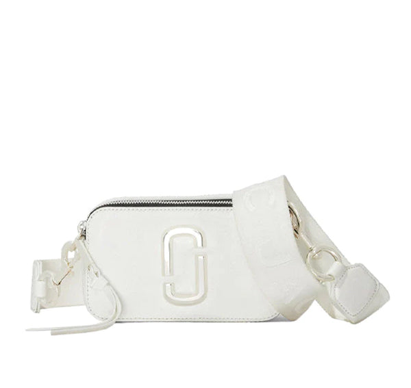 Marc Jacobs Women's The Snapshot Crossbody Bag Full White - Ready to Ship