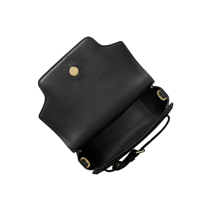 Michael Kors Women's Emilia Small Leather Crossbody Bag Gold/Black