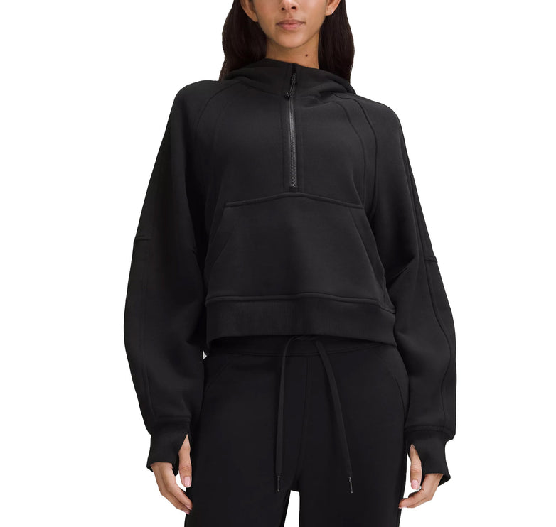 lululemon Women's Scuba Oversized Half Zip Hoodie Black