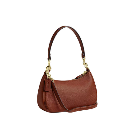 Coach Women's Teri Shoulder Bag With Tooling Gold/Redwood Multi