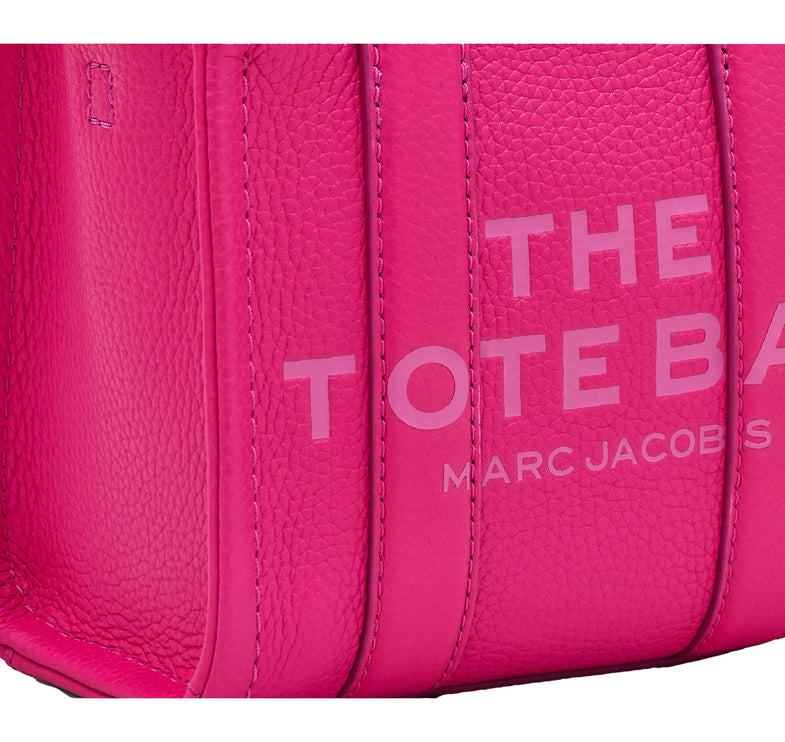 Marc Jacobs Women's The Leather Crossbody Tote Bag Hot Pink