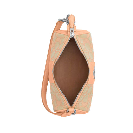 Coach Women's Nolita Barrel Bag In Signature Jacquard  Sv/Faded Blush