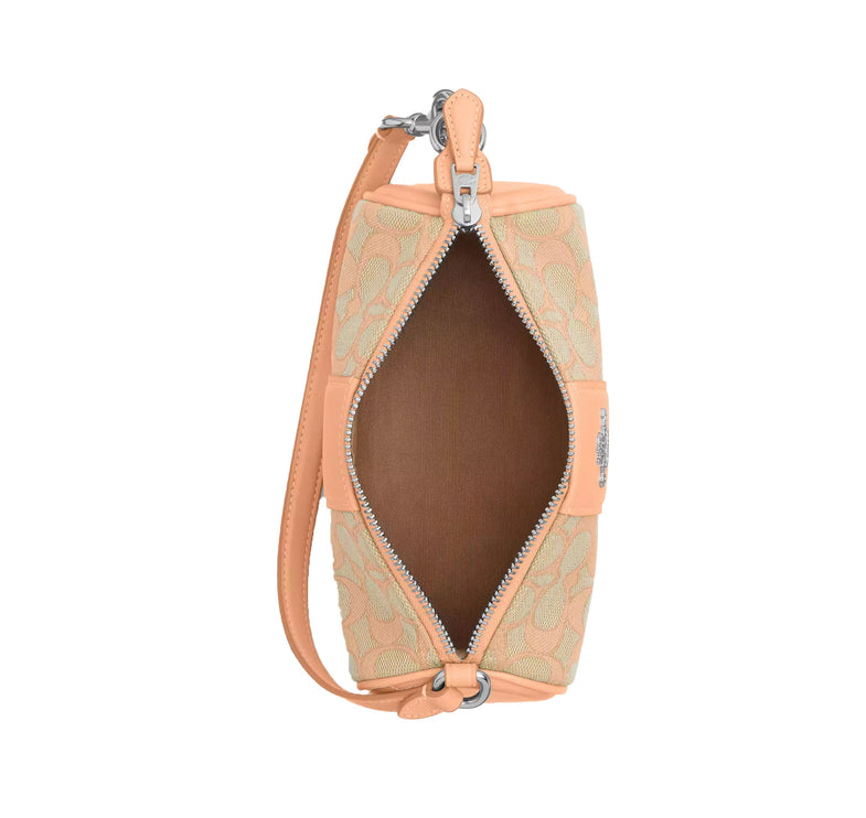 Coach Women's Nolita Barrel Bag In Signature Jacquard  Sv/Faded Blush