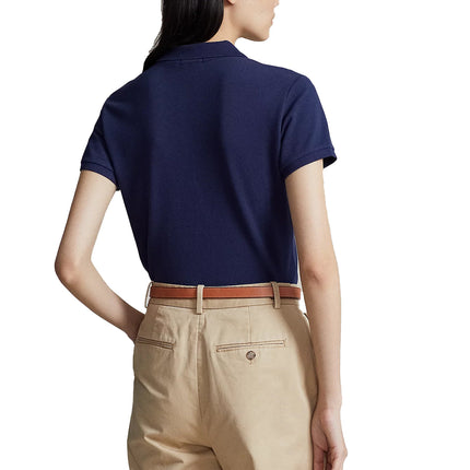 Polo Ralph Lauren Women's Slim Fit Stretch Polo Shirt Newport Navy