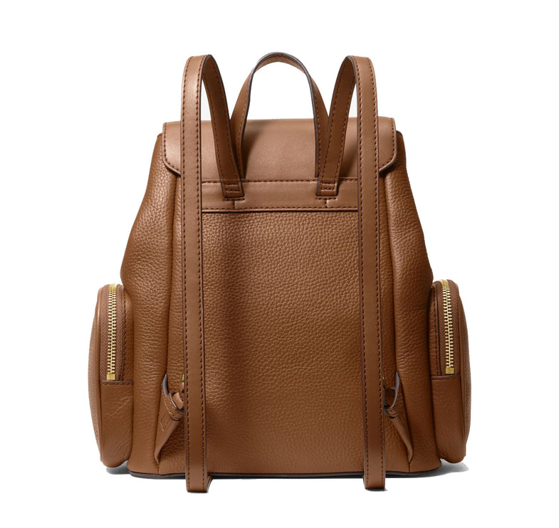 Michael Kors Women's Jet Set Medium Pebbled Leather Backpack Luggage/Gold