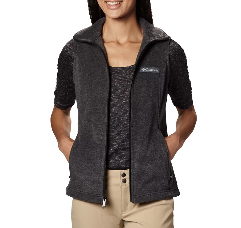 Columbia Women's  Benton Springs Fleece Vest Charcoal Heather