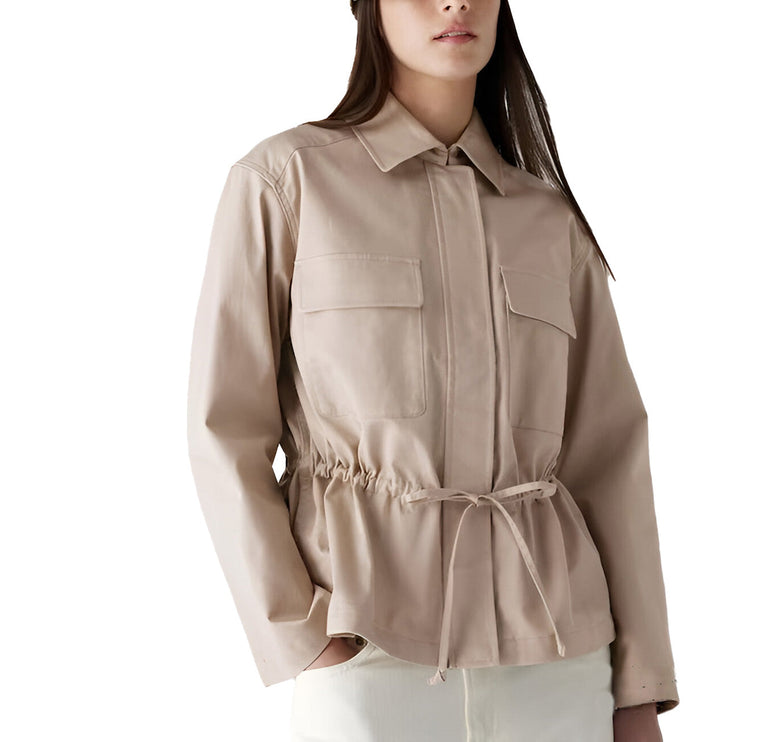 Uniqlo Women's Cotton Drawstring Jacket Beige