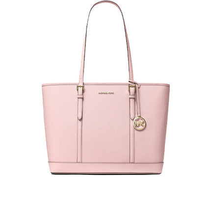 Michael Kors Women's Jet Set Travel Large Saffiano Leather Tote Bag Powder Blush