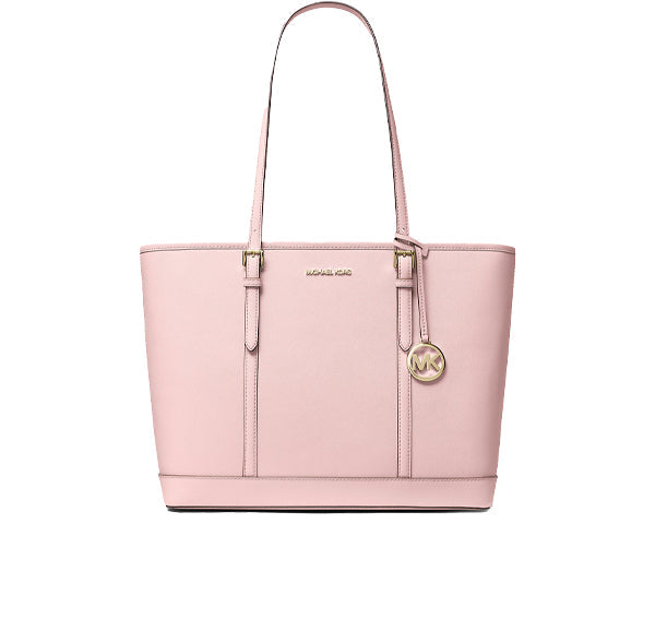 Michael Kors Women's Jet Set Travel Large Saffiano Leather Tote Bag Powder Blush