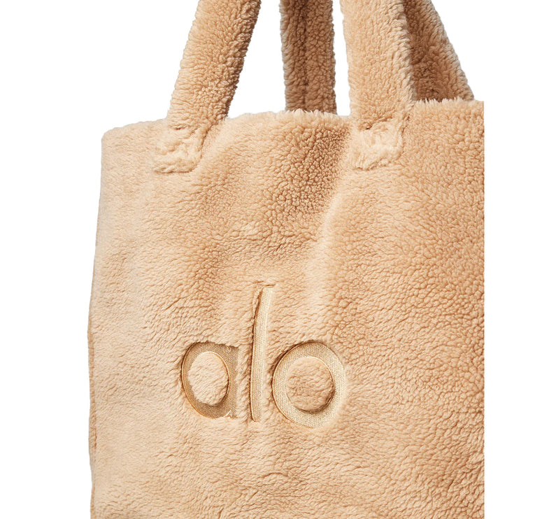 Alo Yoga Women's Foxy Sherpa Tote Camel