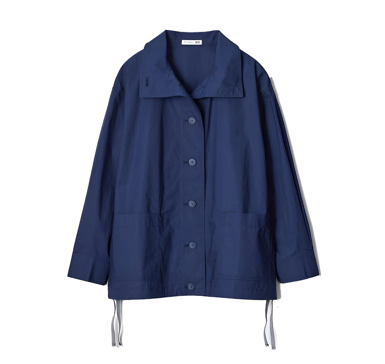 Uniqlo Unisex Light Cotton Oversized Jacket 68 Blue