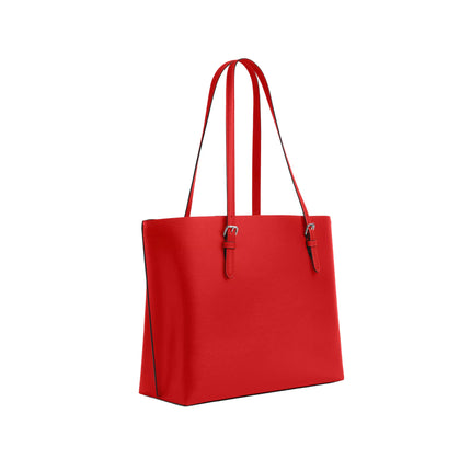 Coach Women's Mollie Tote Bag Silver/Miami Red