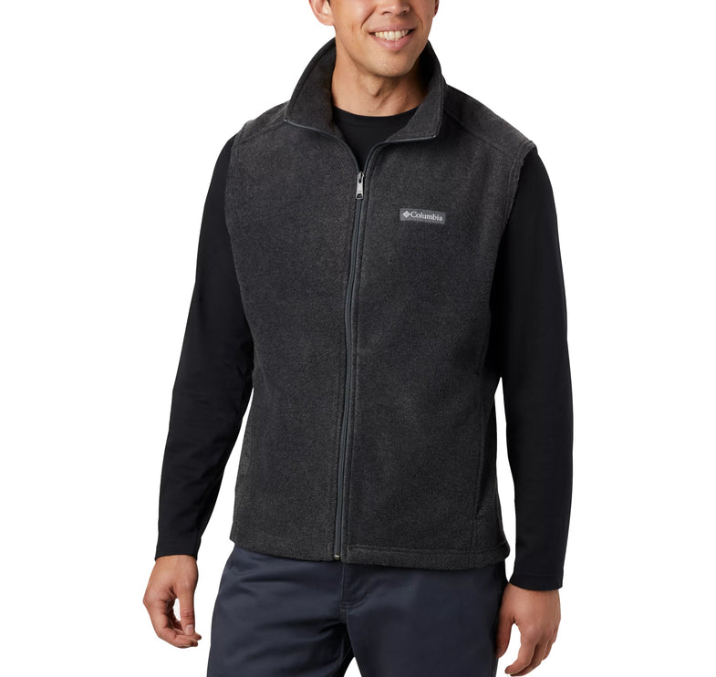 Columbia Men's Steens Mountain Fleece Vest Charcoal Heather