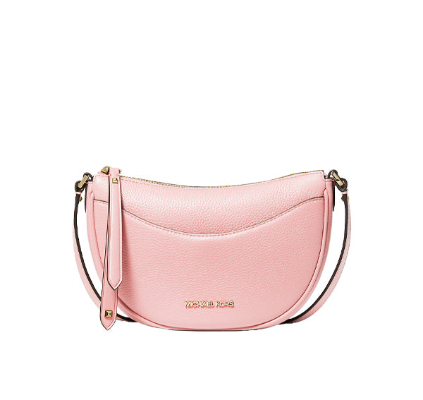 Michael Kors Women's Dover Small Leather Crossbody Bag Powder Blush