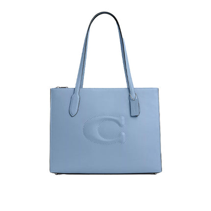 Coach Women's Nina Tote Silver/Cornflowr/Field Flora