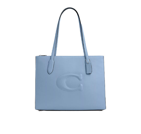 Coach Women's Nina Tote Silver/Cornflowr/Field Flora