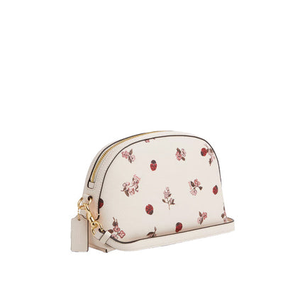 Coach Women's Madi Crossbody With Ladybug Floral Print Gold/Chalk Multi