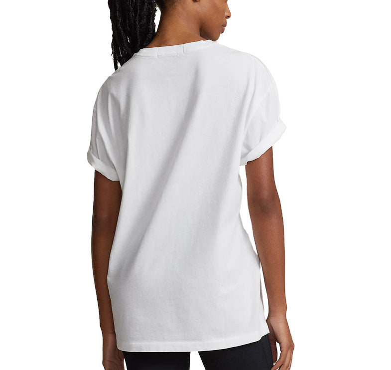 Polo Ralph Lauren Women's Classic Fit Polo Sport Jersey T-Shirt White