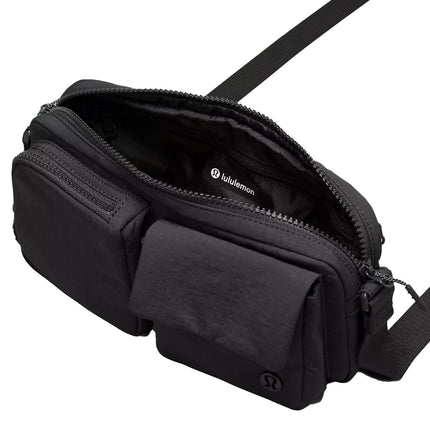 lululemon Unisex Multi Pocket Crossbody Bag 2.5L Black