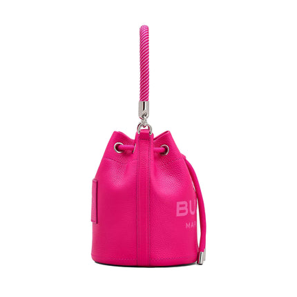 Marc Jacobs Women's The Leather Bucket Bag Hot Pink