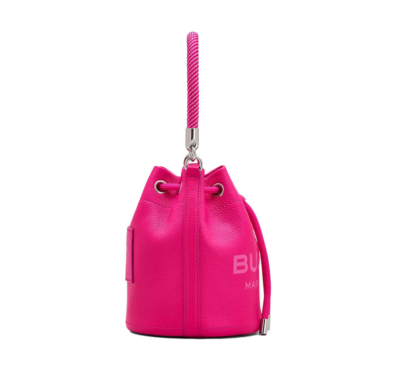 Marc Jacobs Women's The Leather Bucket Bag Hot Pink