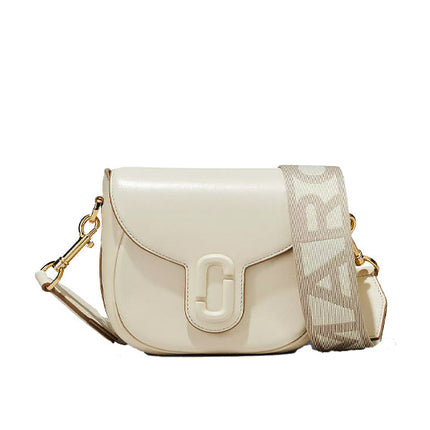 Marc Jacobs Women's The Covered J Marc Saddle Bag Cloud White