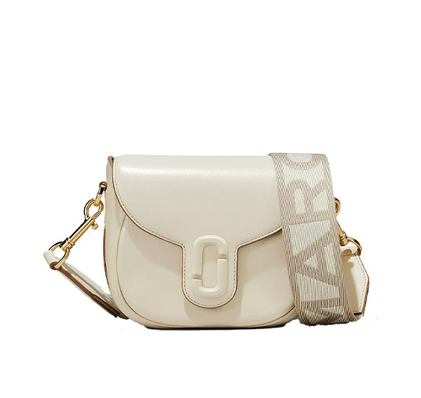 Marc Jacobs Women's The Covered J Marc Saddle Bag Cloud White