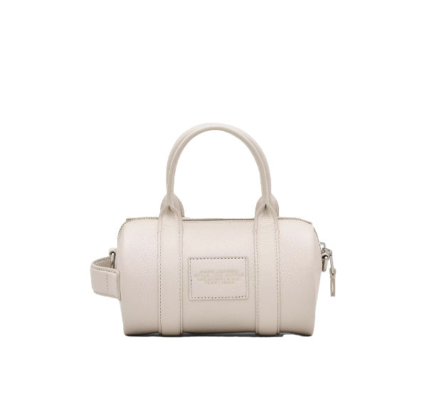 Marc Jacobs Women's The Leather Mini Duffle Bag Cotton Silver