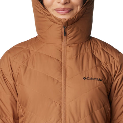 Columbia Women's Heavenly Long Hooded Jacket Camel Brown