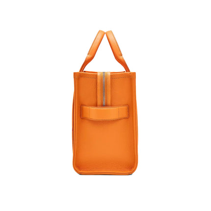 Marc Jacobs Women's The Leather Medium Tote Bag Tangerine