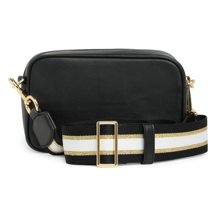 Marc Jacobs Women's Flash Leather Crossbody Bag Gold Black - Ready to Ship