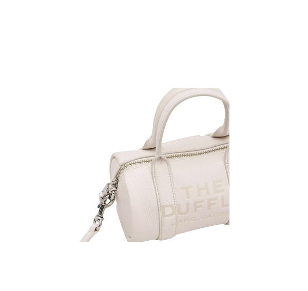 Marc Jacobs Women's The Leather Mini Duffle Bag Cotton Silver