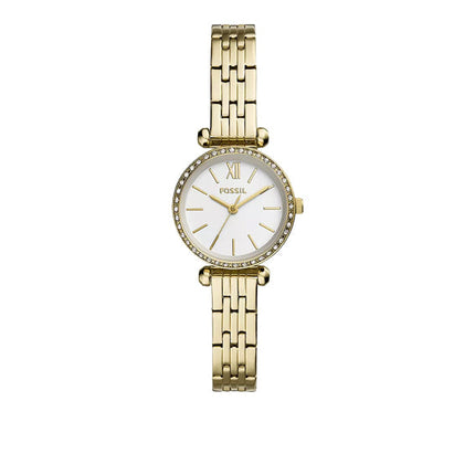 Fossil Women's Tillie Mini Three Hand Gold Tone Stainless Steel Watch BQ3503