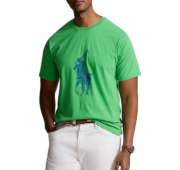 Polo Ralph Lauren Men's Paint Big Ponny Tee Vineyard Green