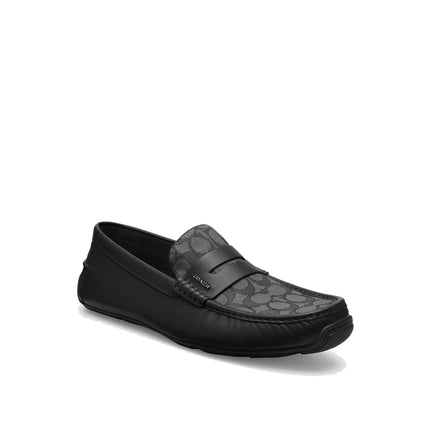 Coach Men's Liam Driver In Signature Jacquard Black