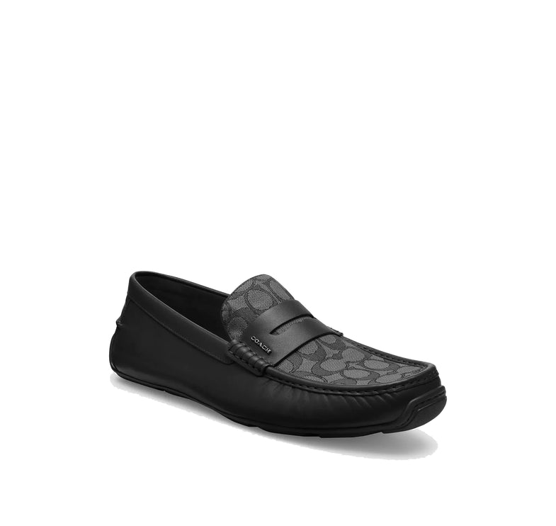 Coach Men's Liam Driver In Signature Jacquard Black