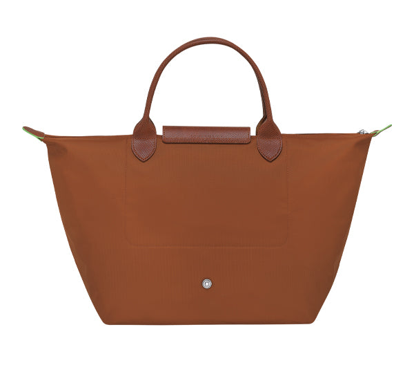 Longchamp Women's Le Pliage Green M Handbag Cognac