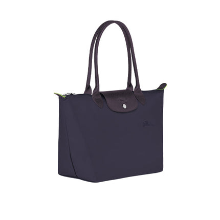 Longchamp Women's Le Pliage Green M Tote Bag Bilberry