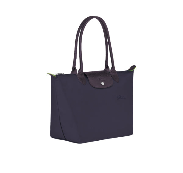 Longchamp Women's Le Pliage Green M Tote Bag Bilberry