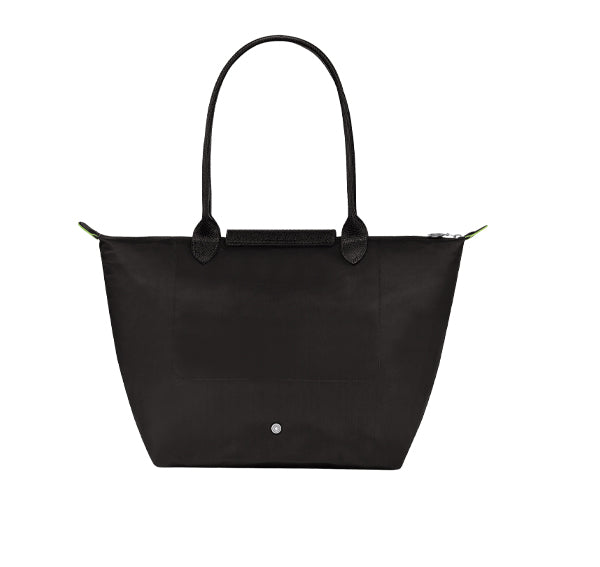 Longchamp Women's Le Pliage Green L Tote Bag Black Recycled Canvas