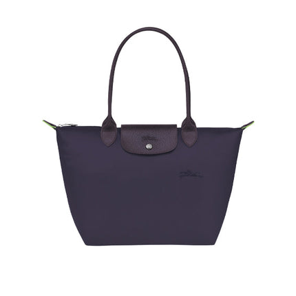 Longchamp Women's Le Pliage Green M Tote Bag Bilberry